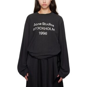 Acne Studios Black Graphic Sweatshirt